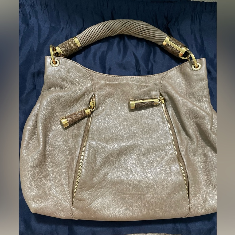 Michael Kors Collection Tonne Taupe Shoulder Bag